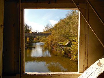 Looking south from the bridge