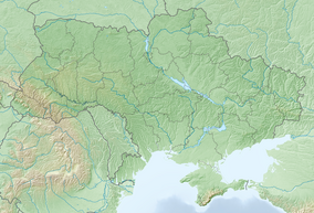 Map showing the location of Ivory Coast of Sviatoslav National Nature Park