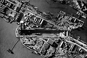 Aerial photograph of St. Nazaire