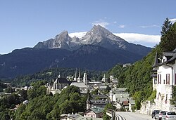 Berchtesgaden, taustalla Watzmann