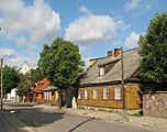Ulica Kościuszki ze starą zabudową drewnianą