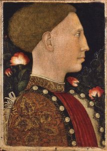 Retrato de Lionello de Este, 1441, Galleria dell'Accademia Carrara, Bérgamo