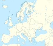 ワルシャワの位置（ヨーロッパ内）