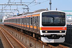 武蔵野線用の209系500番台 （2021年10月6日 越谷レイクタウン駅）
