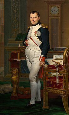 Napoléon dins sin cabinet d' traval, Jacques-Louis David, 1812.