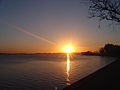 Lake at nightfall