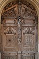 Porte Hugues Sambin, door of the old Parliament of Burgundy and the current court of appeal of Dijon (Côte-d'Or, France)