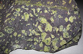 Amygdaloidal basalt filled with epidote