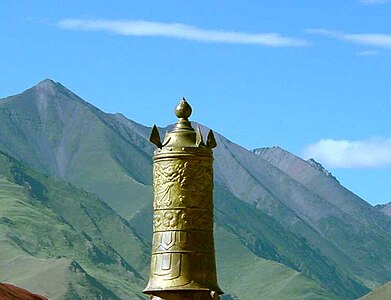 Dhvaja (Victory banner), Roof of Sanga Monastery