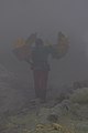 Kawah Ijen sulfur miner