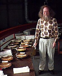 Larry Shaw, der „Begründer“ des Pi-Tags, im Exploratorium in San Francisco