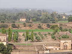 Les jardins du palais Rai Praveen.