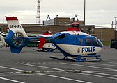 Eurocopter EC135 P2 som användes av Polisen i Sverige fram till 2016.