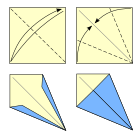 Ukázka návodu – diagramu. Zde drak.