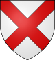 Argent a saltire gules