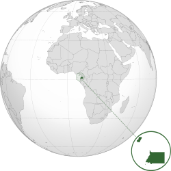 Местоположение на Екваториална Гвинея