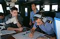 Oficerowie Marynarki na pokładzie fregaty „La Motte-Picquet”