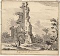Egmond Abbey ruins, 1725