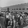 Image 50The first Braceros arrive in Los Angeles by train in 1942. Photograph by Dorothea Lange. (from History of Mexico)