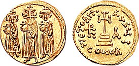 Іраклій і яго сыны Канстанцін III і Іраклон