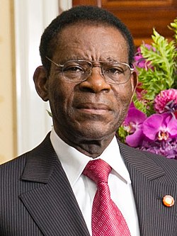 אוביאנג, 2014 במהלך פסגת מנהיגי אפריקה–ארצות הברית