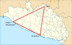 Location of the Triangle of the Sun