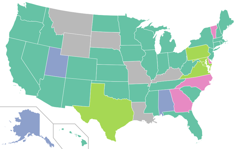 Minimum age to purchase tobacco in the USA as of 1989:[290]   Minimum age is 19   Minimum age is 18   Minimum age is 17   Minimum age is 16   No minimum age