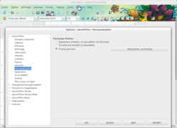 LibreOffice 4.0 - Writer avec un persona de Firefox.