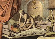 Lukisan Édouard-Henri Avril tentang wanita di atas.