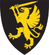Opprett griff med sverd, våpen 2. bataljon Brigade Nord.