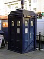 Image 12A police box outside Earl's Court tube station in London, built in 1996 and based on the 1929 Gilbert Mackenzie Trench design
