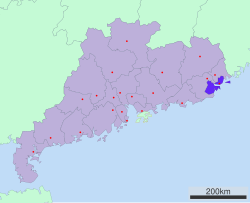 汕头市在广东省的地理位置