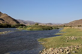 Flusslauf im ǀAi-ǀAis Richtersveld Transfrontier Park bei Sendelingsdrift