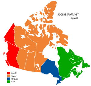 The four Rogers Sportsnet regions