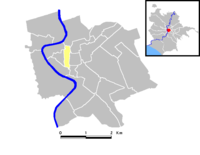 Position of the rione within the center of the city