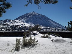 Parque Nacional del Teide en invierno.