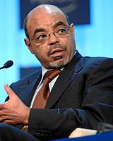 Meles Zenawi – former President and Prime Minister of Ethiopia. Meles acquired an MBA from the OU in 1995.[75]