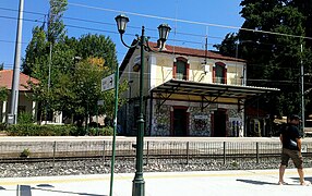 Der alte Bahnhof in Agios Stefanos