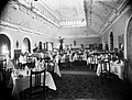 Historic photo of the dining room of Warner's Hotel