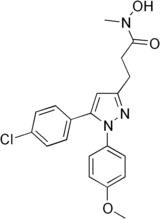 Skeletal formula of tepoxalin