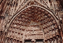 Archivolts and tympanum from Strasbourg Cathedral, France