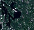 Landsat 7 imagine a Karikkoselkä