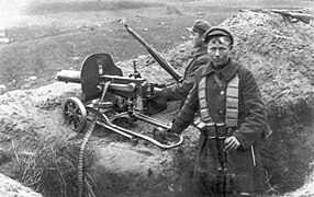 Litauische Soldaten in Vievis (1920)