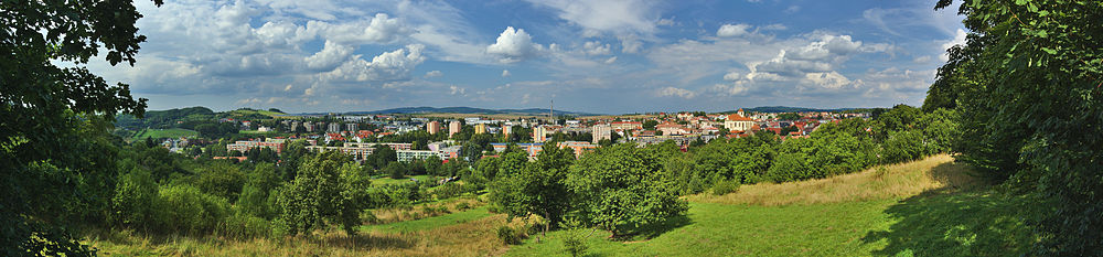 Panoramatický pohled na město od jihu