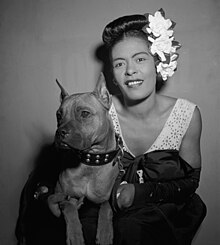 Potret Billie Holiday dan Mister, Downbeat, New York, N.Y., (1947)