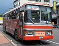 停在仁友客運綠川北站的仁友客運21線公車（採購自新店客運之二手車）