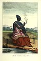 Image 6The Queen of Waalo - Lingeer Ndaté Yalla Mbodj (1810–1860) in her royal dress, seating and smoking a pipe. Credit: Llanta. Lithographer, Abbot P. David Boilat, author of text in his book Esquisses sénégalaises (1853). Source: cote : Gallica, bnf.fr - Réserve DT 549.2 B 67 M Atlas - planche n °5 - Notice n° : FRBNF38495418 - (Illustrations de Esquisses sénégalaises). Uploader to Wiki Commons Patricia.fidi More about Ndaté Yalla Mbodj...