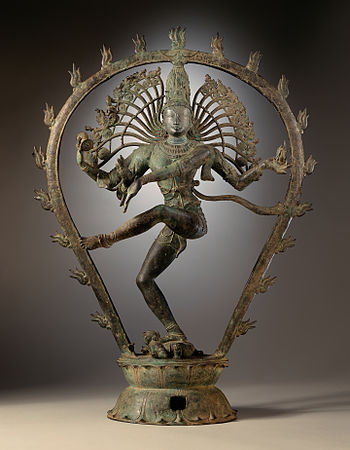 Nataraja chola com uma auréola de chamas (séc. XI).