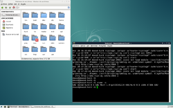 Debian GNU/Hurd běžící v grafickém rozhraní Xfce