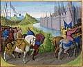 Lodewijk VII en zijn kruisvaarders komen aan in Constantinopel